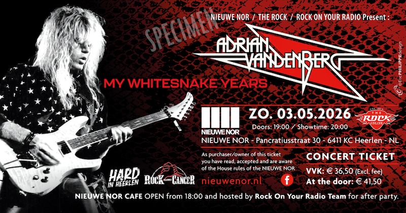 Adrian Vandenberg - My Whitesnake Years 03-05-2026